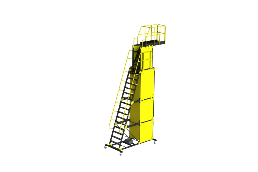 Adjustable Hydraulic Lift Ladder with Platform 3AL4