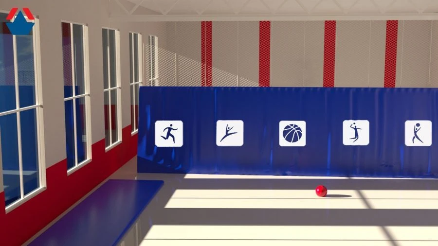 Sports Hall Horizontal Division System
