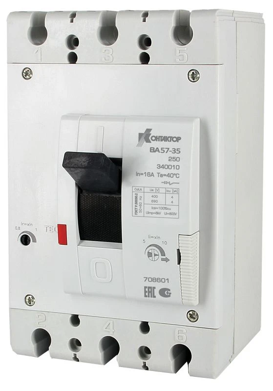 BA57-35 Series Automatic Circuit Breakers, 16A to 250A
