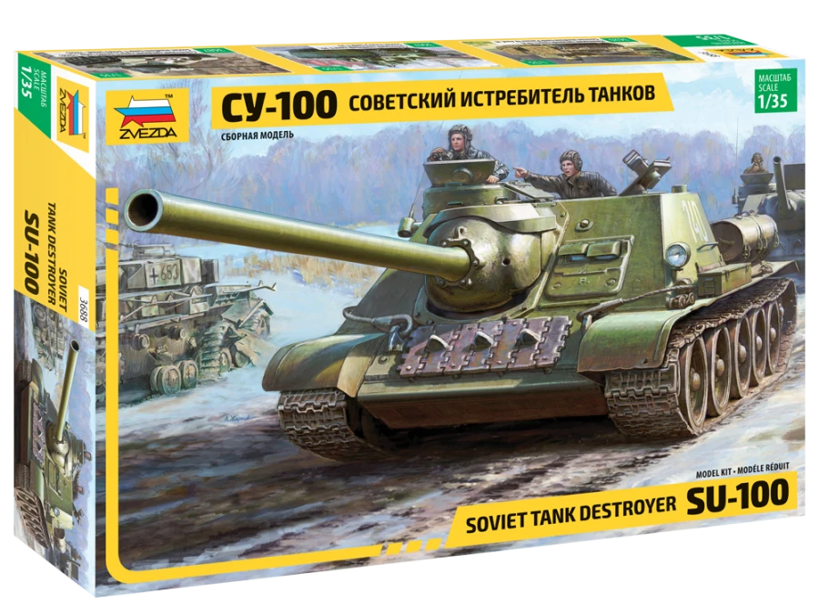 Soviet Tank Destroyer SU-100 Model Kit