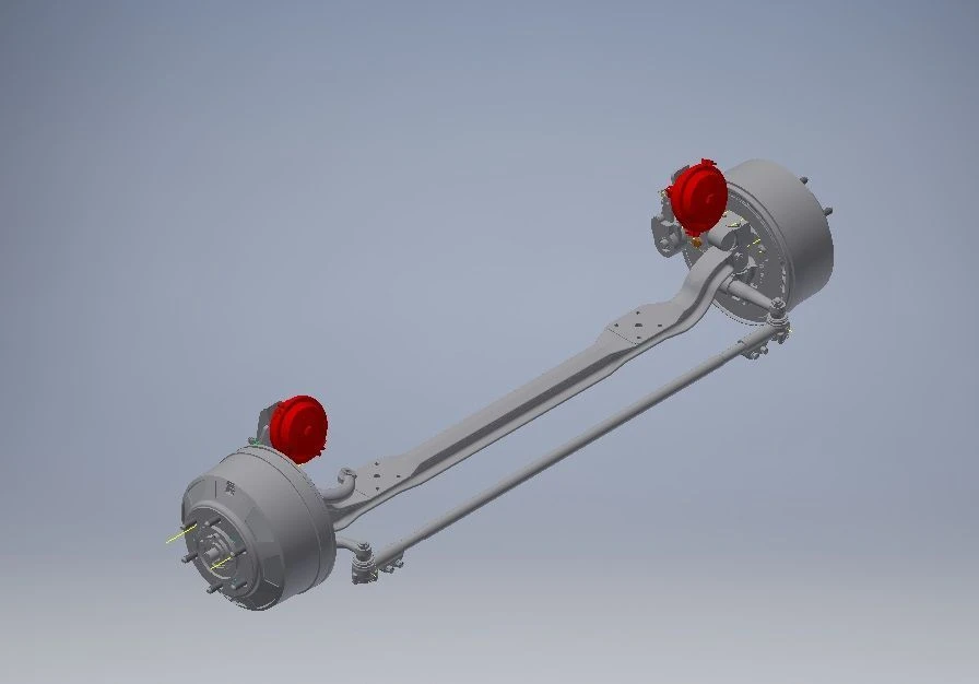 Front Axle with Cam Brakes 16.3000012-110