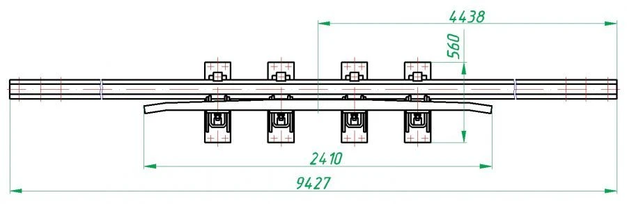 Cross Rail with Counter Rail Type R50 Mark 1/5 (Project 1909.02.040/01)