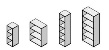 Wooden Office Shelf Set "Bond