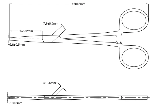 Arterial Clamp Surgical Instrument 14.0222.16