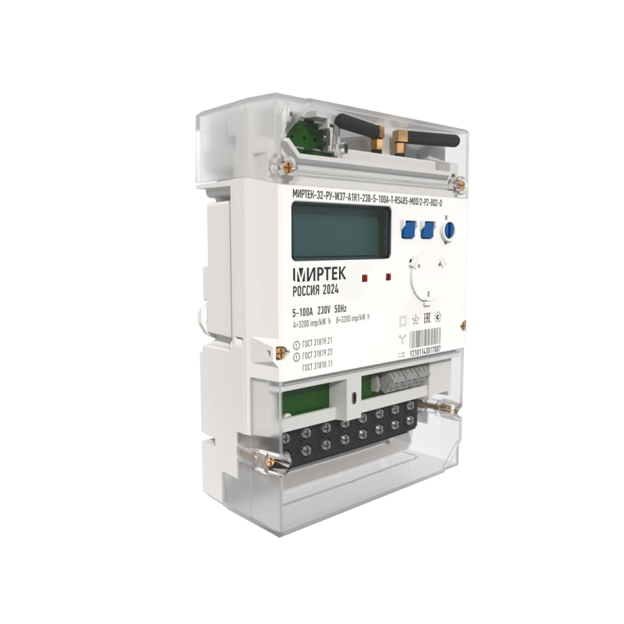 Multifunctional Three-Phase Electric Energy Meters MIRTTEK-32-RU-W37-1