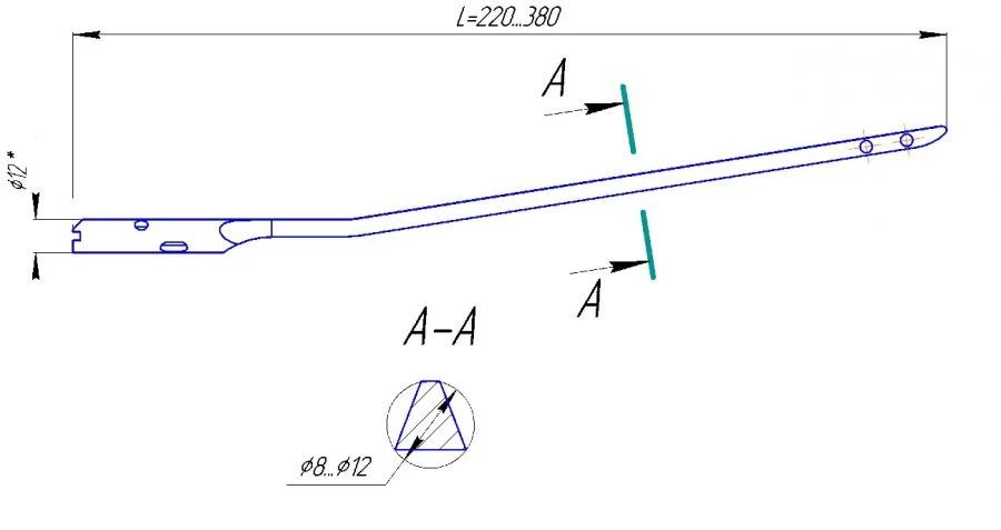 Non-Sterile Intramedullary Blocking Pin for Tibia (8mm-11mm diameters, 220-380mm length)