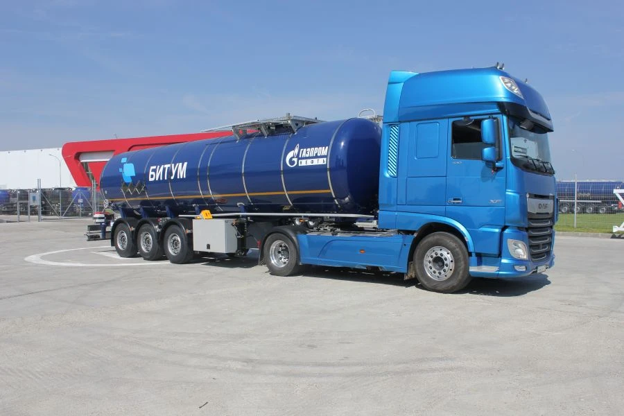 Specialized S3B Type Semi-Trailer Tank for Transporting Dark Oil Products