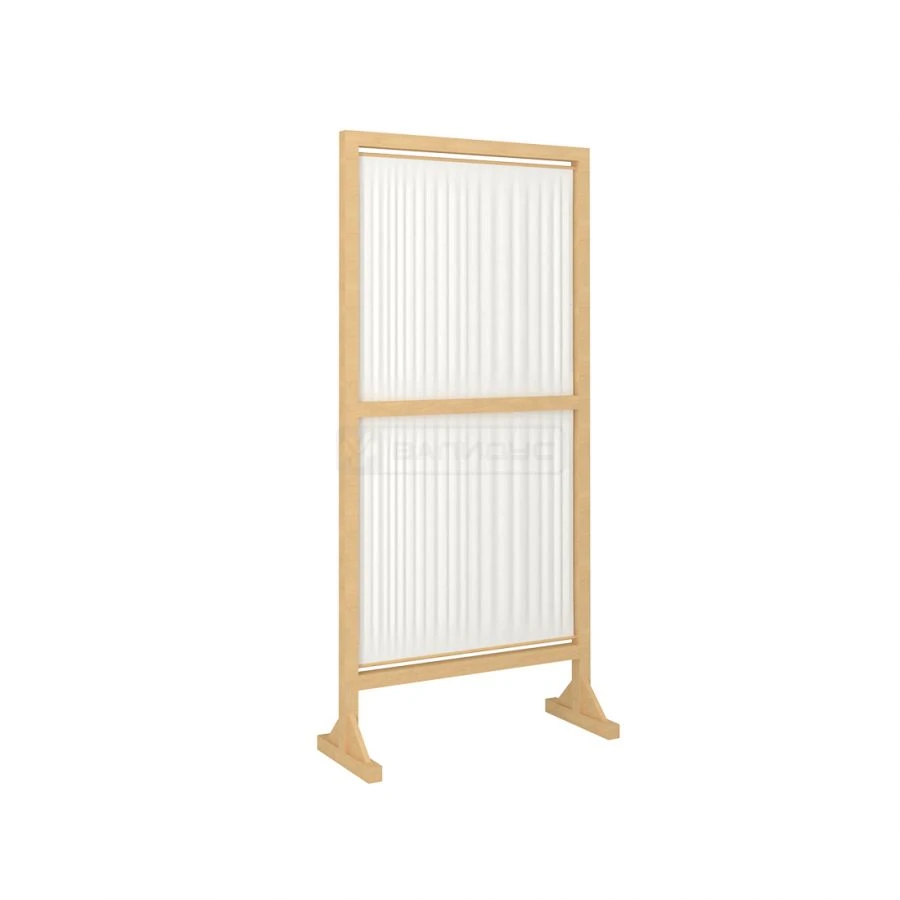 Wooden Frame Folding Screen with Washable Fabric - Model Sh-4
