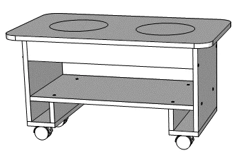 Educational Development Module "Water and Sand" for Preschool Furniture