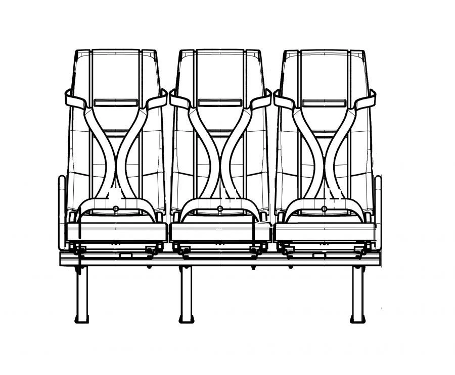 Comfortable Passenger Seat DS15.6840.010-PV11