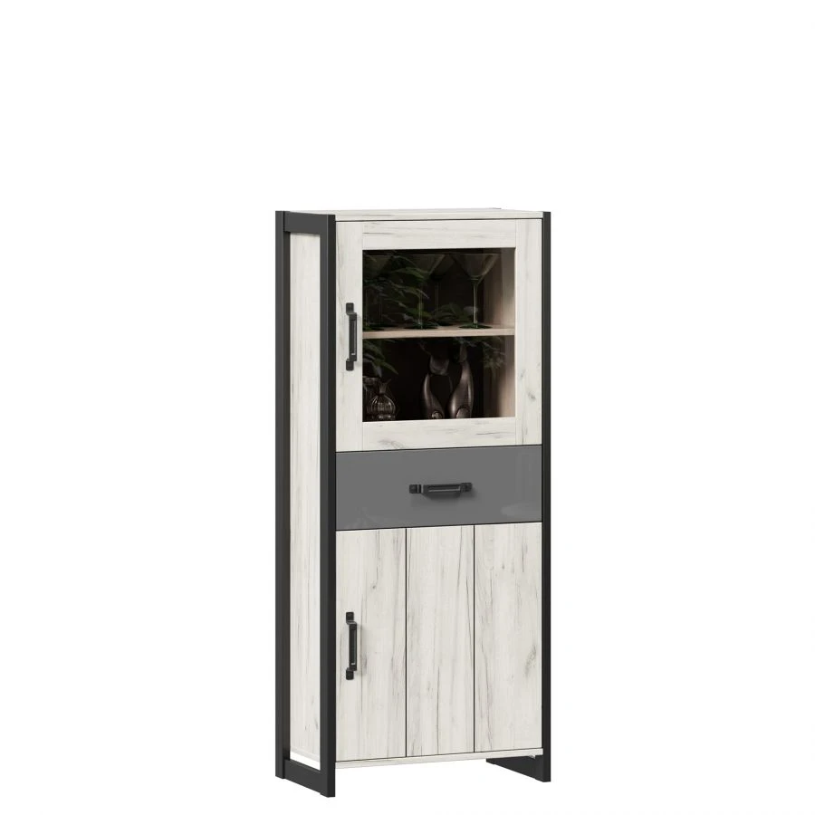 Small Cabinet in White Craft Oak - Techno LD.678070.000