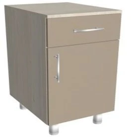 KSTTm 0-03 Stationary Side Cabinet with Adjustable Feet