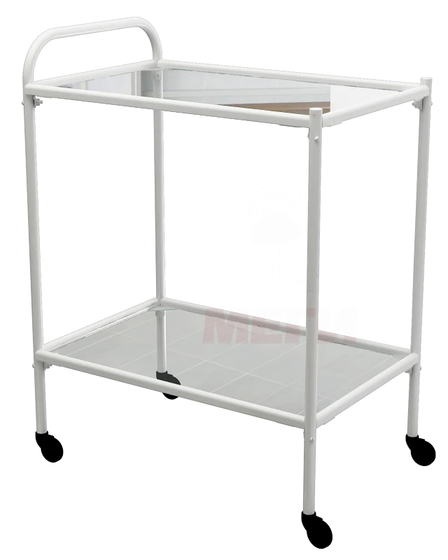 Mobile Procedure Table with Two Glass Shelves SPp-01-MSK (501-01M)