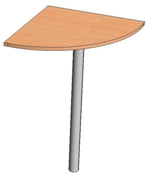 Quarter-Circle Briefing Table Extension