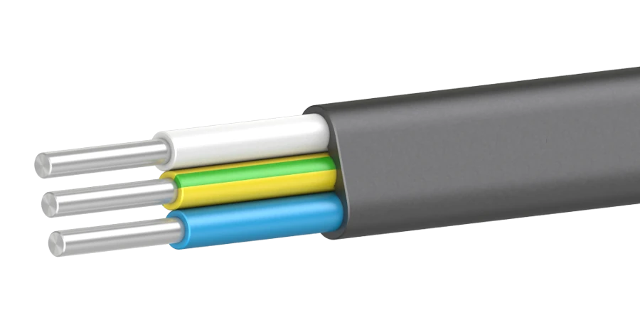 Flat Power Cable AVVG-P 0.66/1kV for Electrical Energy Transfer