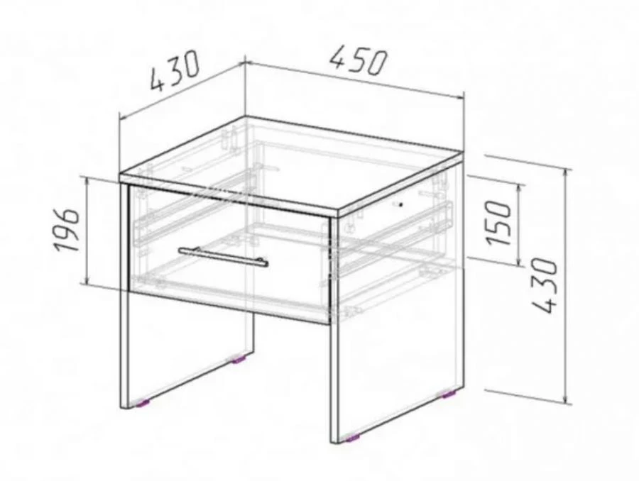 Cozy Cat ZDRT-2 Nightstand for Home Décor