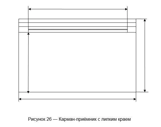 Sterile Clothing and Linen Receiver with Adhesive Edge