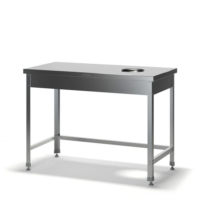 Stainless Steel and Galvanized Waste Collection Table SSO-1
