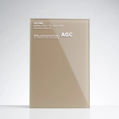 Lacobel Brown Light Coated Glass Sheet, 4mm Thick