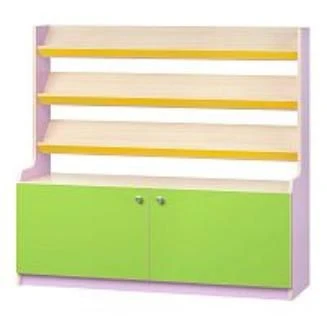 Book Corner with Doors - LDP Material, Shockproof PVC Edging