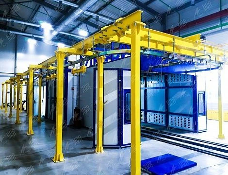 Pneumatic Spray Liquid Paint Application Line