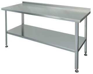 Food Processing Work Table with One Edge SRP-1-0.6/0.6-P (AISI 430 t=0.8)