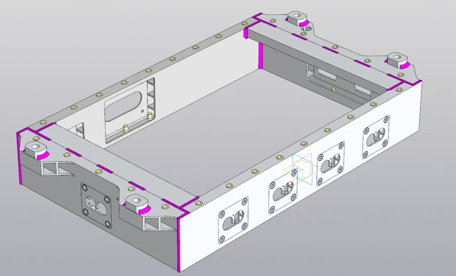 External Aluminum Battery Case for RSBG.301211.008