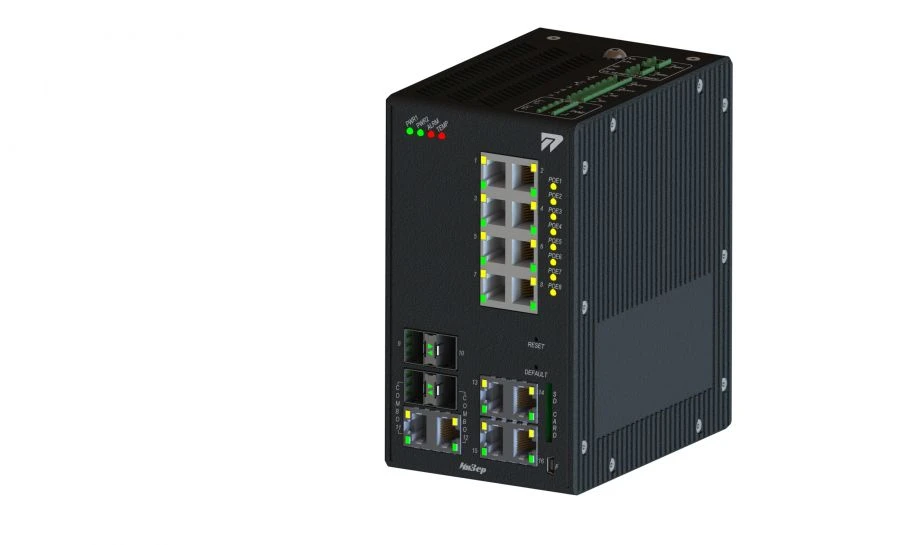 Industrial Ethernet Switch with PoE Support - InZer-2412PGE