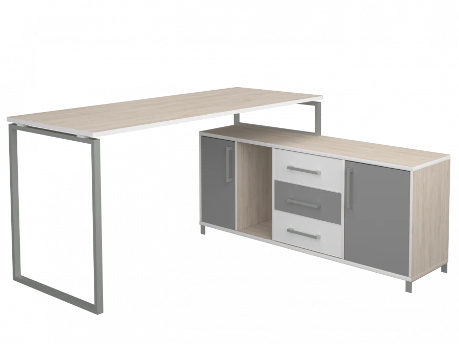 Work Table with Support on Cabinet, Model KvSt16