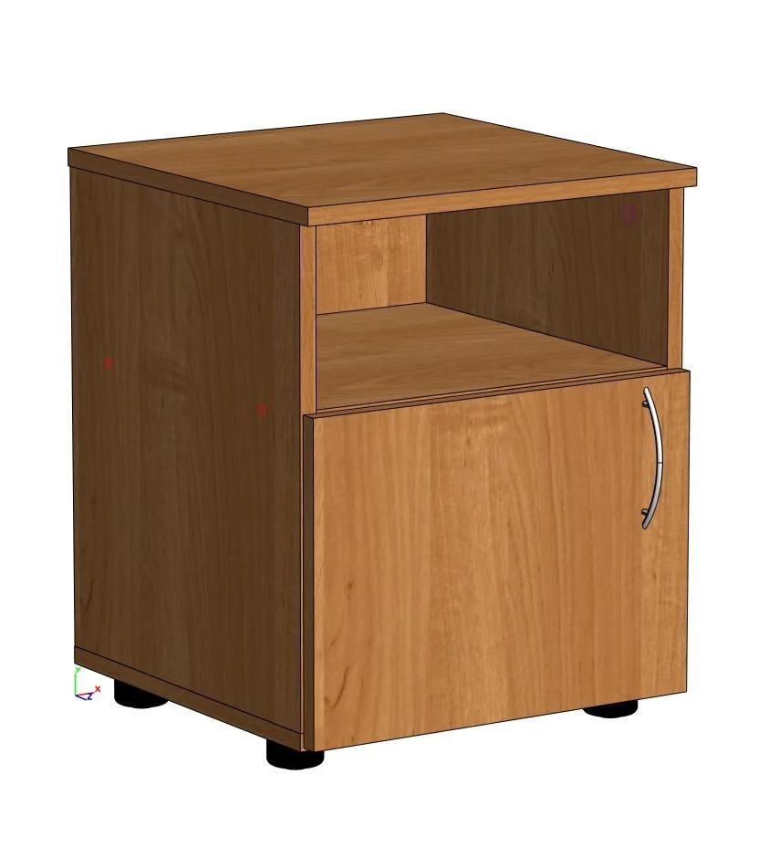 Nightstand with Niche - Modern Design, LDP Material