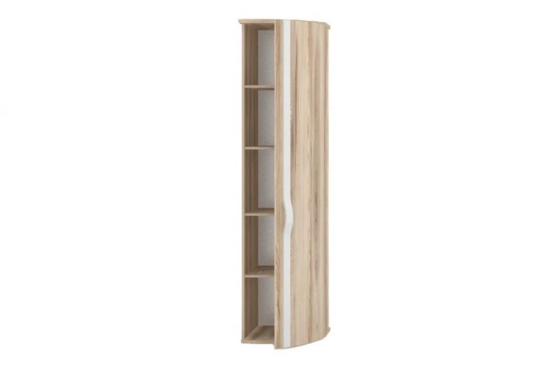 Curved Door Right End Cabinet Marta LD 124.070.000 (White/Desire Ash M)