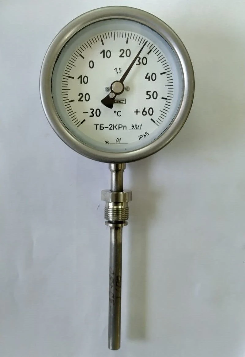 Bimetallic Thermometer for Technical Installations TB-2KRp