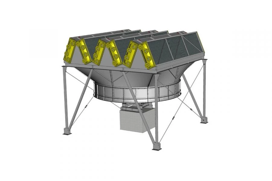 Zigzag Air Cooling Units for Efficient Temperature Management