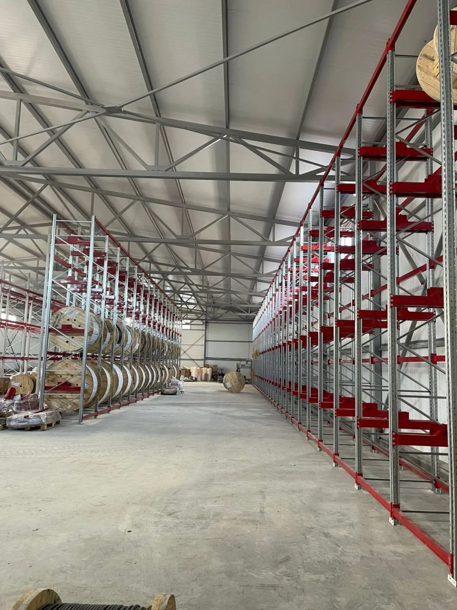 Multi-Tier Cable Drum Storage Racks