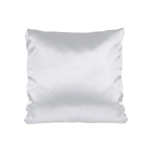 White Satin Pillowcase 40x40 cm with Hidden Zipper