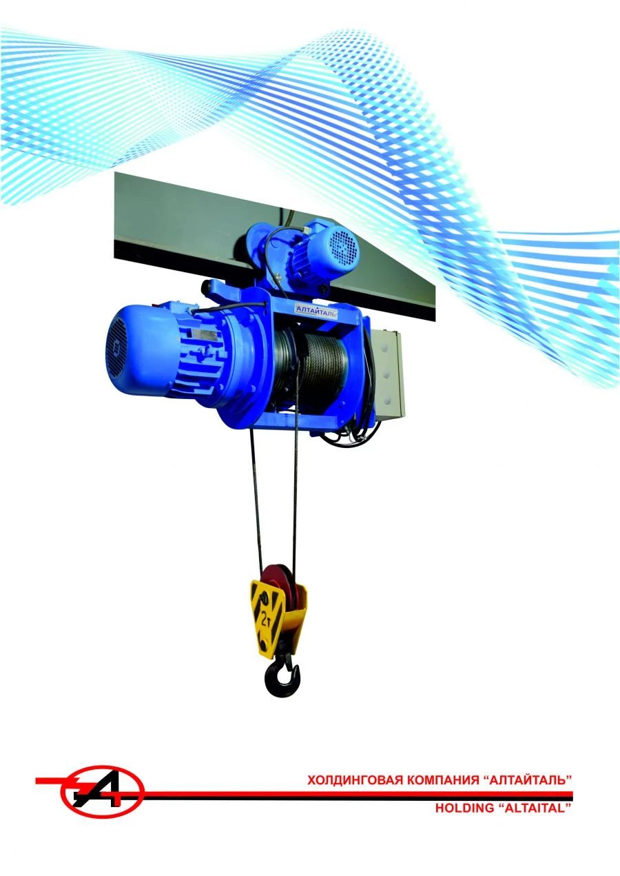 Electric Wire Rope Hoists for Lifting and Moving Loads T Type