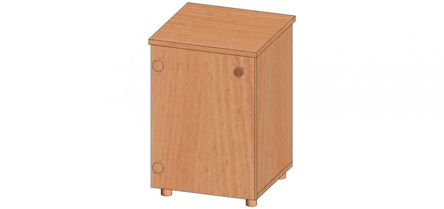 Nightstand TPK-2 with PVC Edging