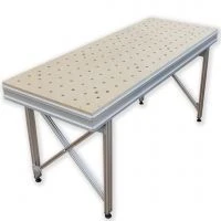 Wooden Assembly Table for Preparation and Measurement Tasks