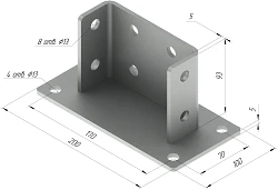 SM-F8 Support Bracket with 200x100x93 mm Dimensions