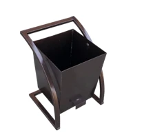 Outdoor Metal Trash Bin