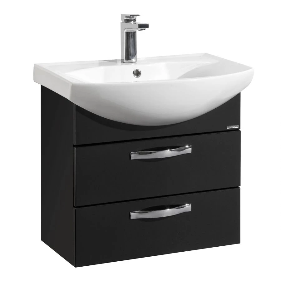 Aquaton Aria 65 M Black Gloss Vanity Cabinet