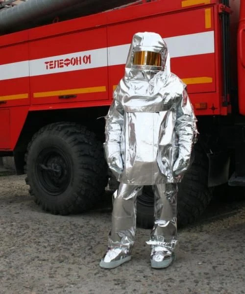 Firefighter Heat-Reflective Clothing Set for High-Temperature Protection