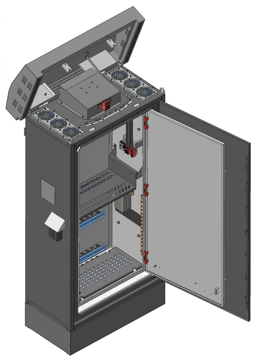 Outdoor Vandal-Proof Telecommunications Cabinet Model ШТУ-ПН-6U-850х1900х450-РД