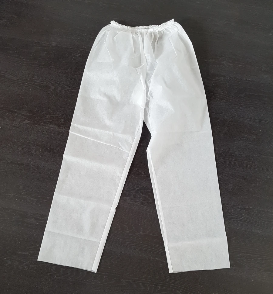 Disposable Medical Pants with Elastic Waistband