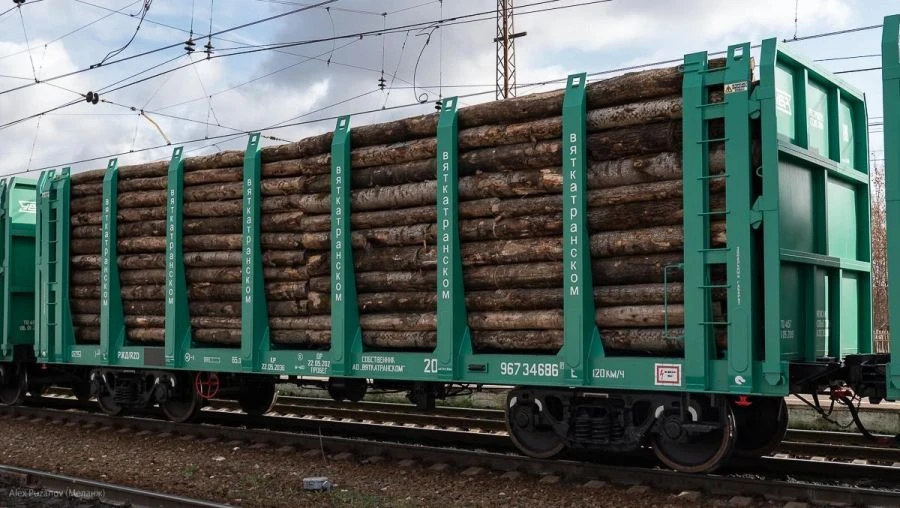 Timber and Vehicle Transport Flat Wagon 13-198