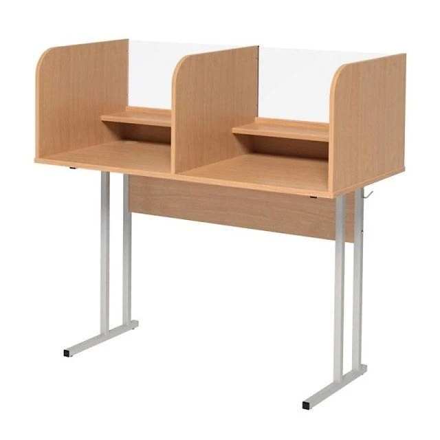 Student Desk with Acoustic Cabin for Foreign Language Classrooms
