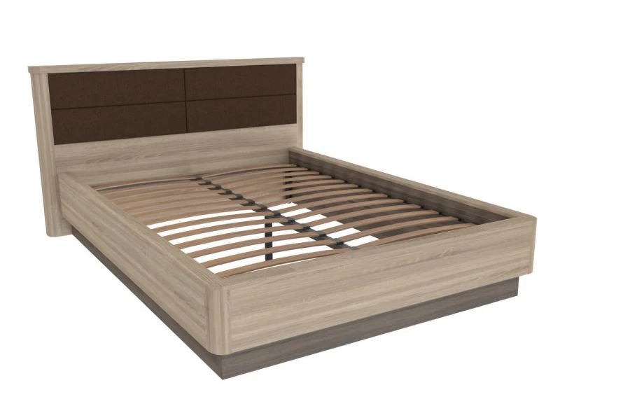 Bruna LD 631320.000 Bed 1400 (Light Sona H/Dark Sona H)