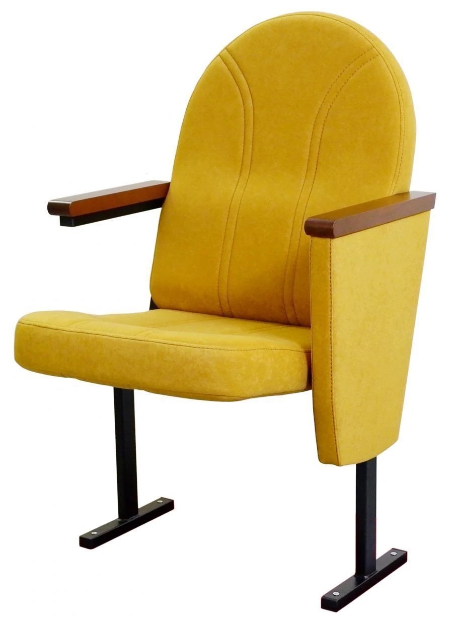 Elegia Theater Seat with Velvet Upholstery
