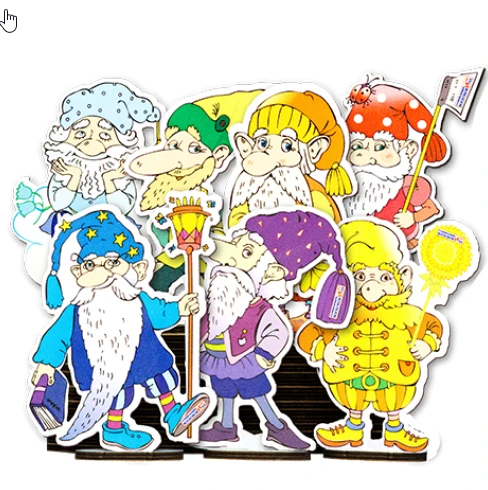 Fairy Tale Character Set "Gnomes" (7 pcs)