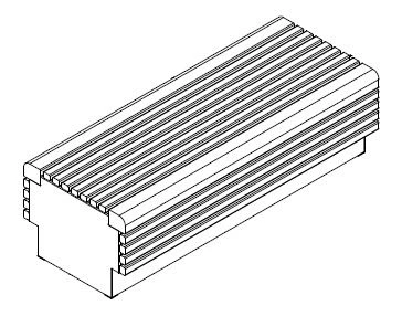 Wooden Bench for Public Spaces, Model 10114